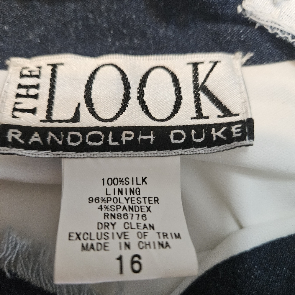 Randolph Duke V Neck Ivory Chiffon Blouse Size Large - Picture 8 of 10